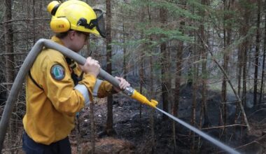 Eastern Shore wildfire remains 'out of control' despite dropping in size