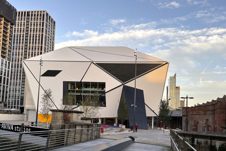 The cultural venue Aviva Studios opened in Manchester in 2023.