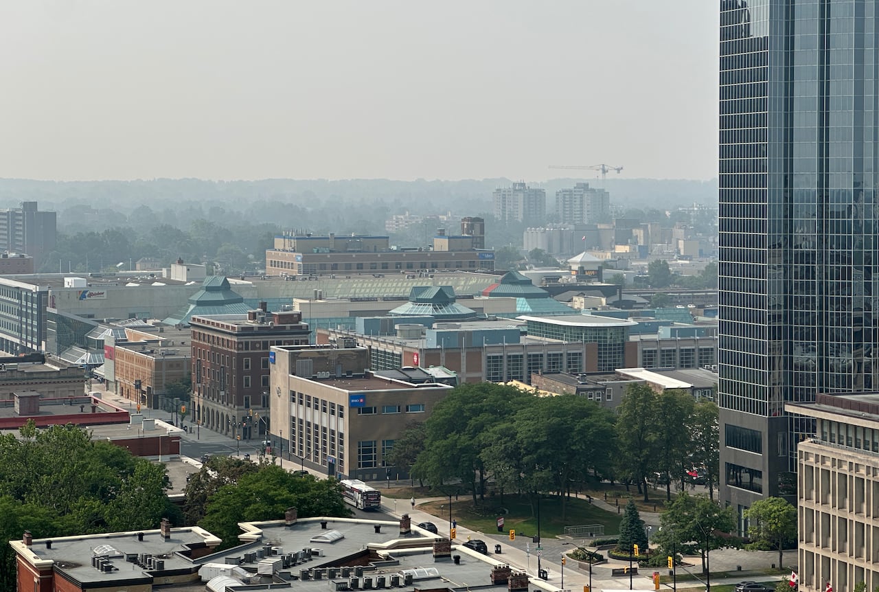 Wildfire smoke continues to blanket London and much of southwestern Ontario