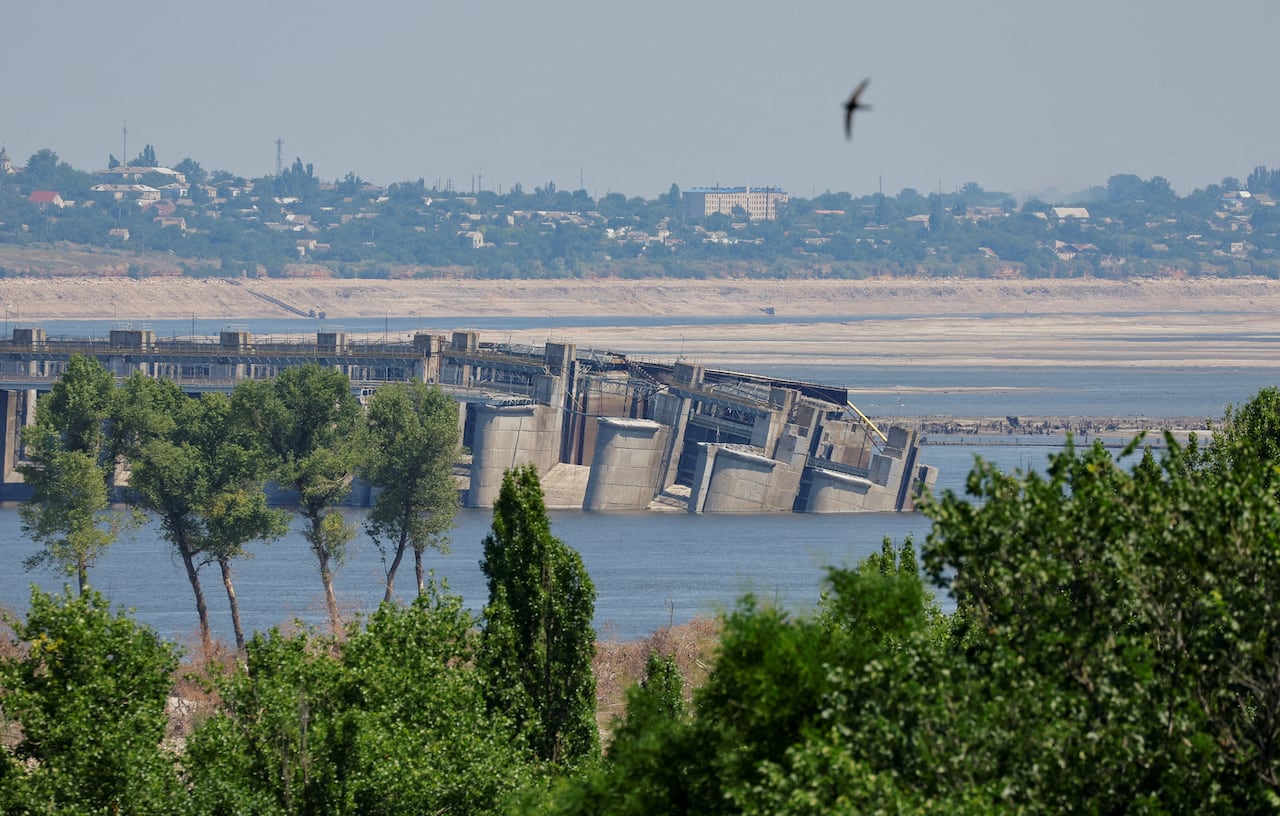 A destroyed dam.