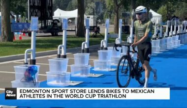 Edmonton sports store lends bikes to Mexican athletes in World Triathlon Cup