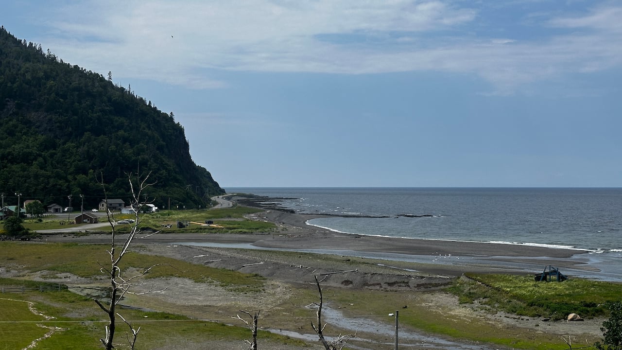 The St. Lawrence River near Marsoui in the Gaspé region
