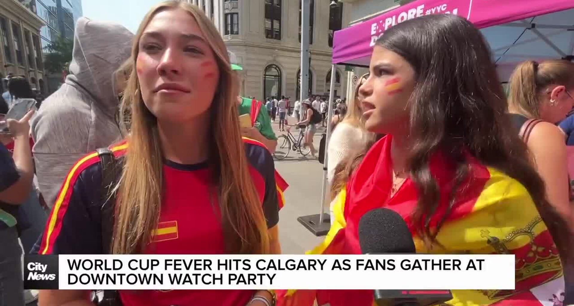 World Cup fever hits Calgary as fans gather at downtown watch party