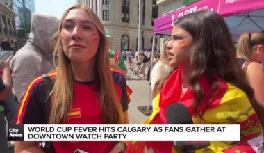 World Cup fever hits Calgary as fans gather at downtown watch party