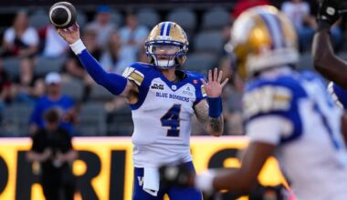 Brown-led Bombers storm back after trailing 26-9 to beat Redblacks in O/T
