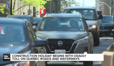 Construction holiday begins with deadly toll on Quebec roads