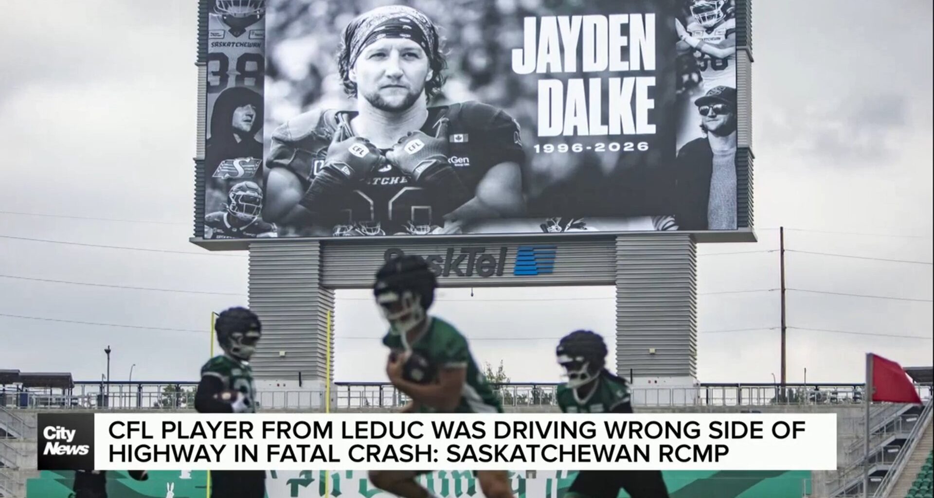 CFL player from Leduc was driving on wrong side of highway in fatal crash: Saskatchewan RCMP
