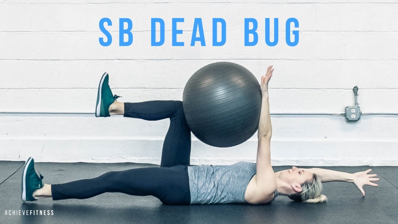 Stability Ball Deadbug - YouTube