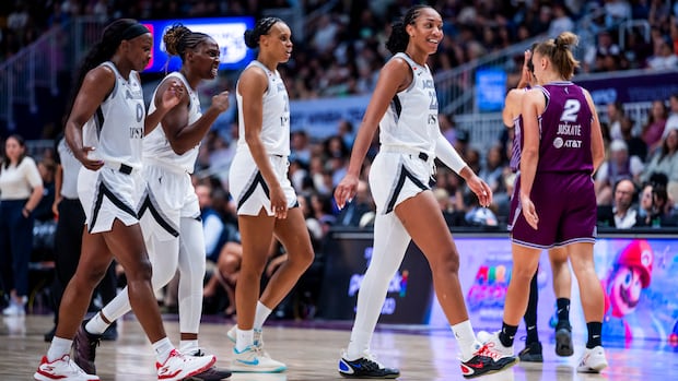 Toronto Tempo head into WNBA's all-star break with 109-83 loss to Las Vegas Aces