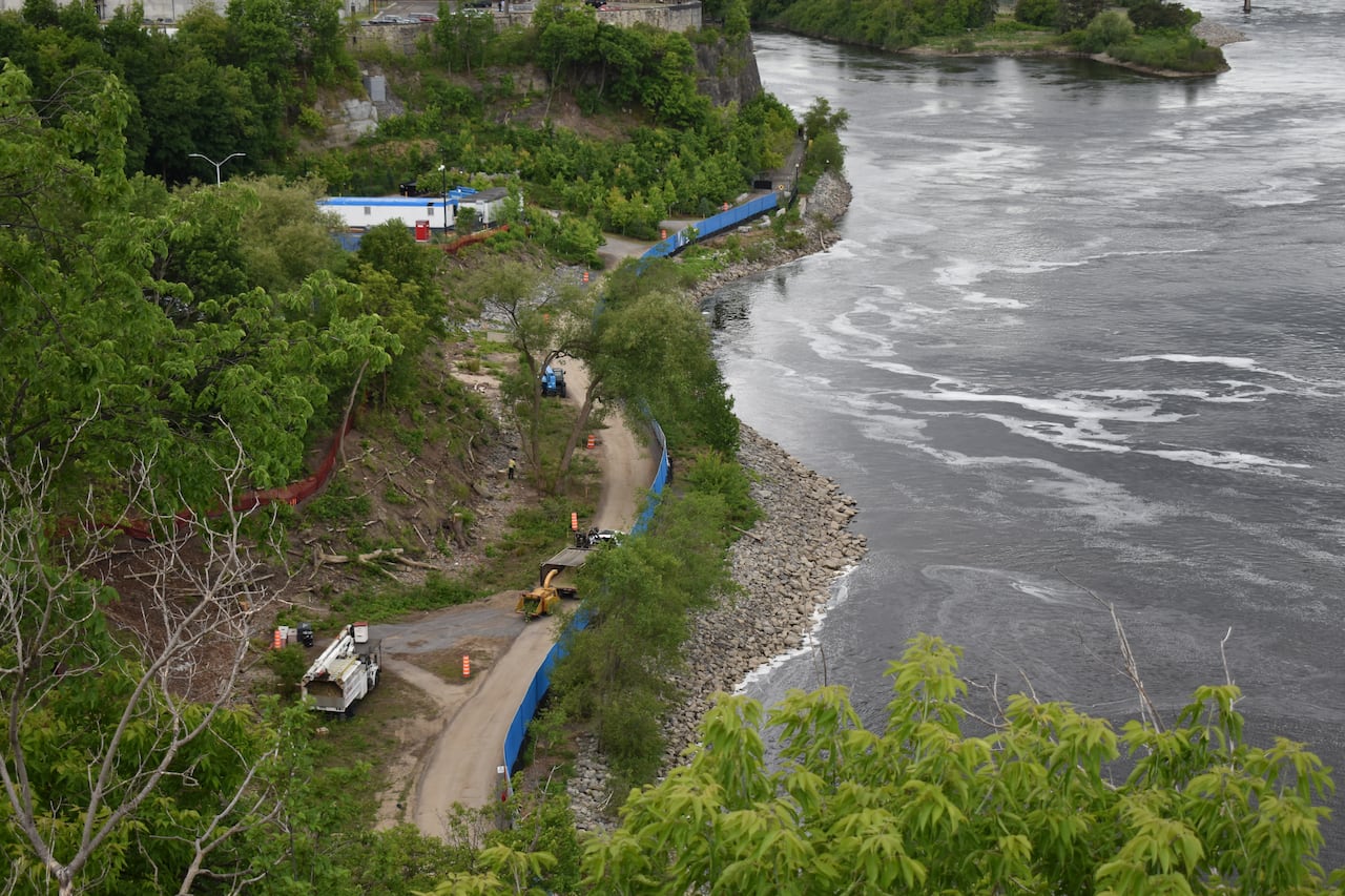 A pathway under construction.