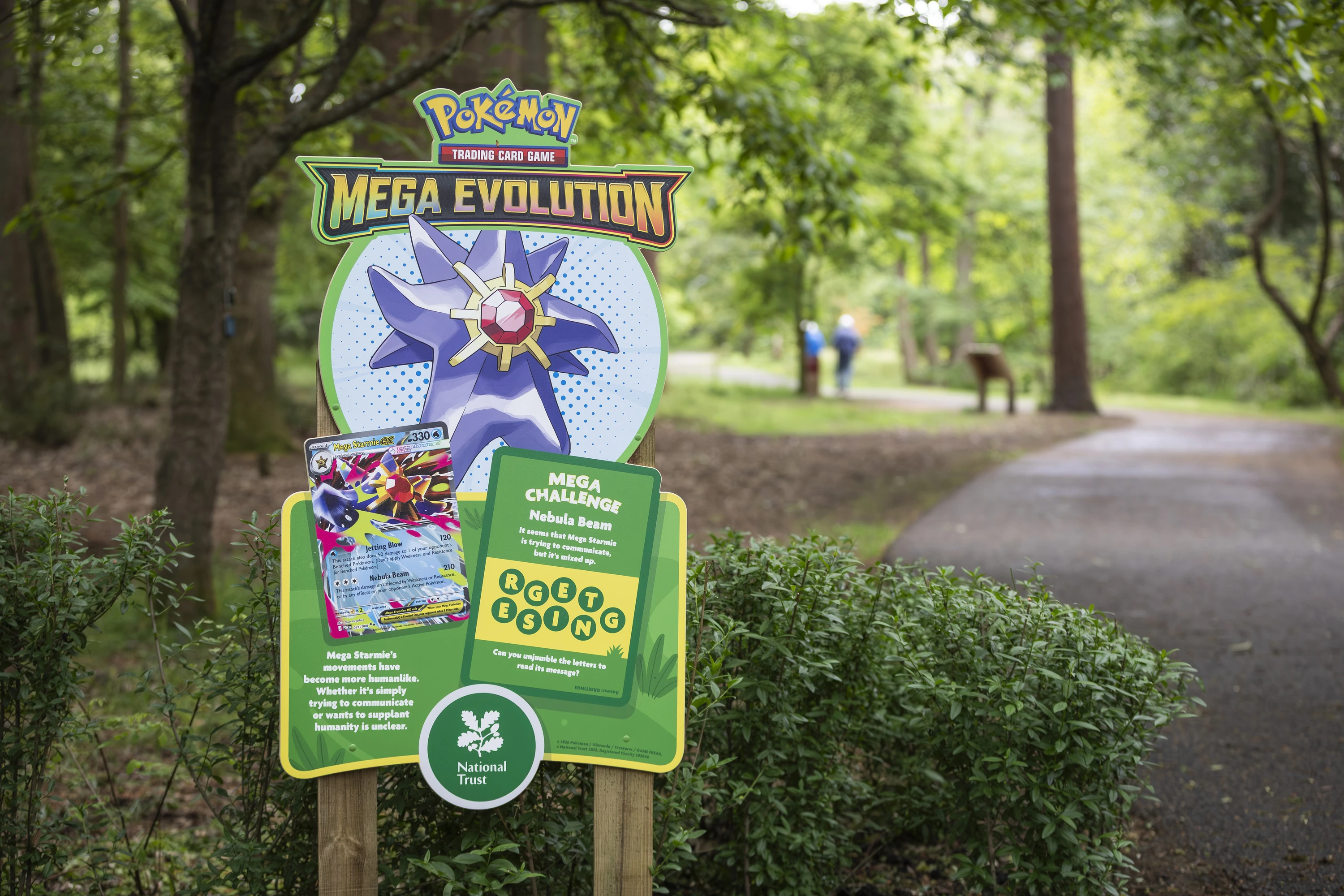 Pokemon trail signs at Winkworth, May 2026