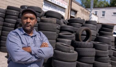 Scarborough business owner says he can't get rid of stockpiles of tires at his auto repair shop