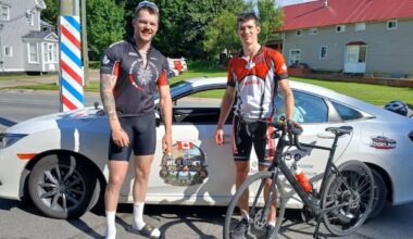2 cyclists crossing Canada for men's mental health have bikes stolen in downtown Winnipeg