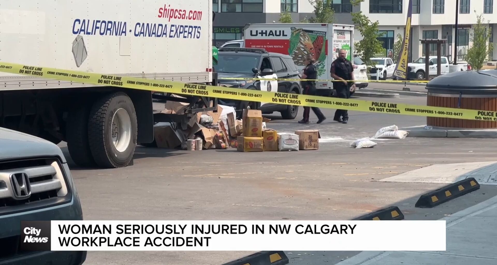 Woman seriously injured in NW Calgary workplace accident