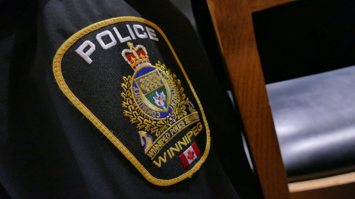 A close-up photo of a Winnipeg Police Service shoulder patch.