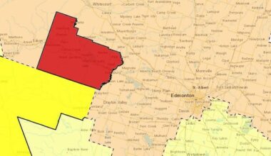 Severe thunderstorm warning issued for part of Yellowhead County