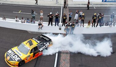 Dale Jr. apologizes and Kvapil explains controversial burnout across Indy bricks
