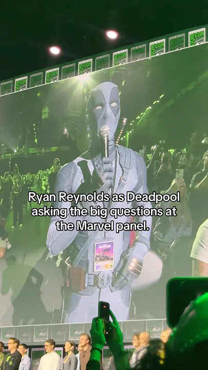 Ryan Reynolds as Deadpool asking the big questions at the Marvel panel. - YouTube