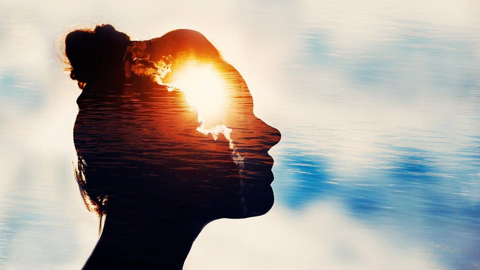 Power of mind concept.