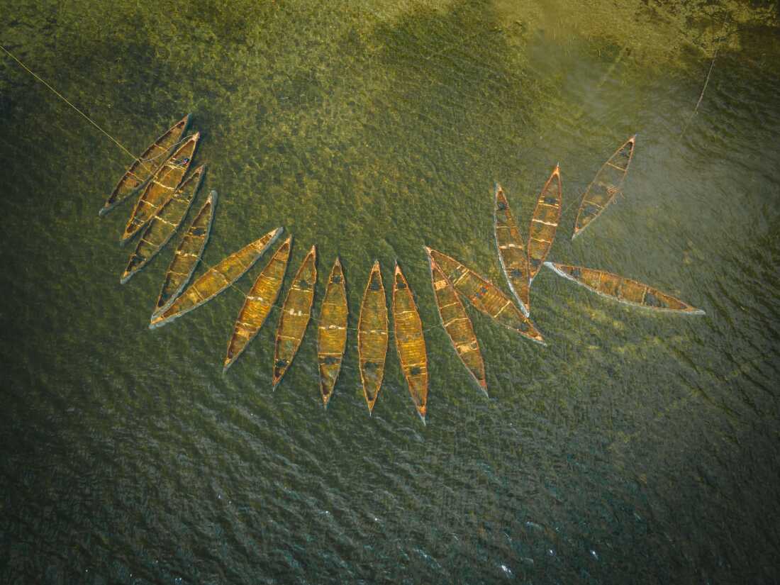 Camp Widjiwagan sunk some of their canoes to protect them from the wildfires.
