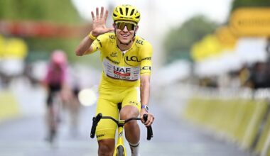 Slovenia's Tadej Pogacar wins record-tying 5th Tour de France title