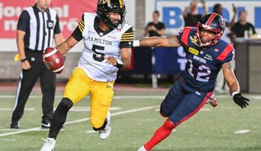 Alouettes rally in final three minutes to knock off Tiger-Cats 31-18