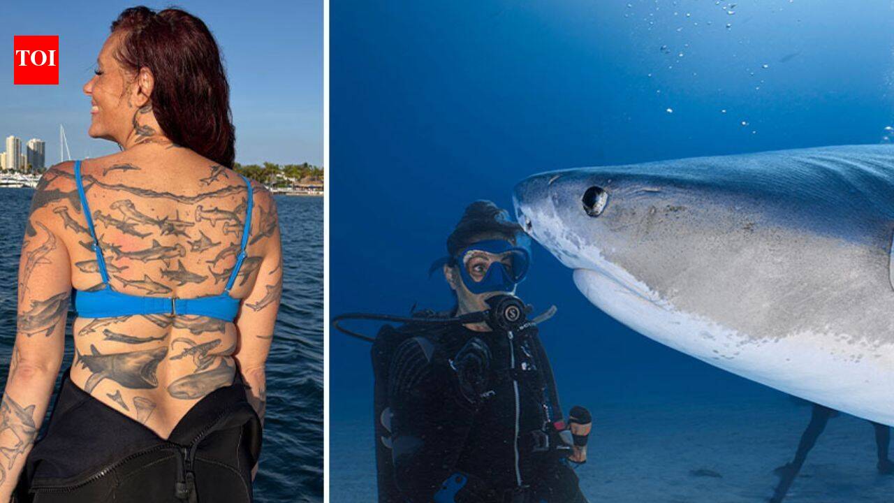 Meet Emily Morrison: The marine biologist who sets a world record for ‘106 shark tattoos to raise awareness for shark conservation |