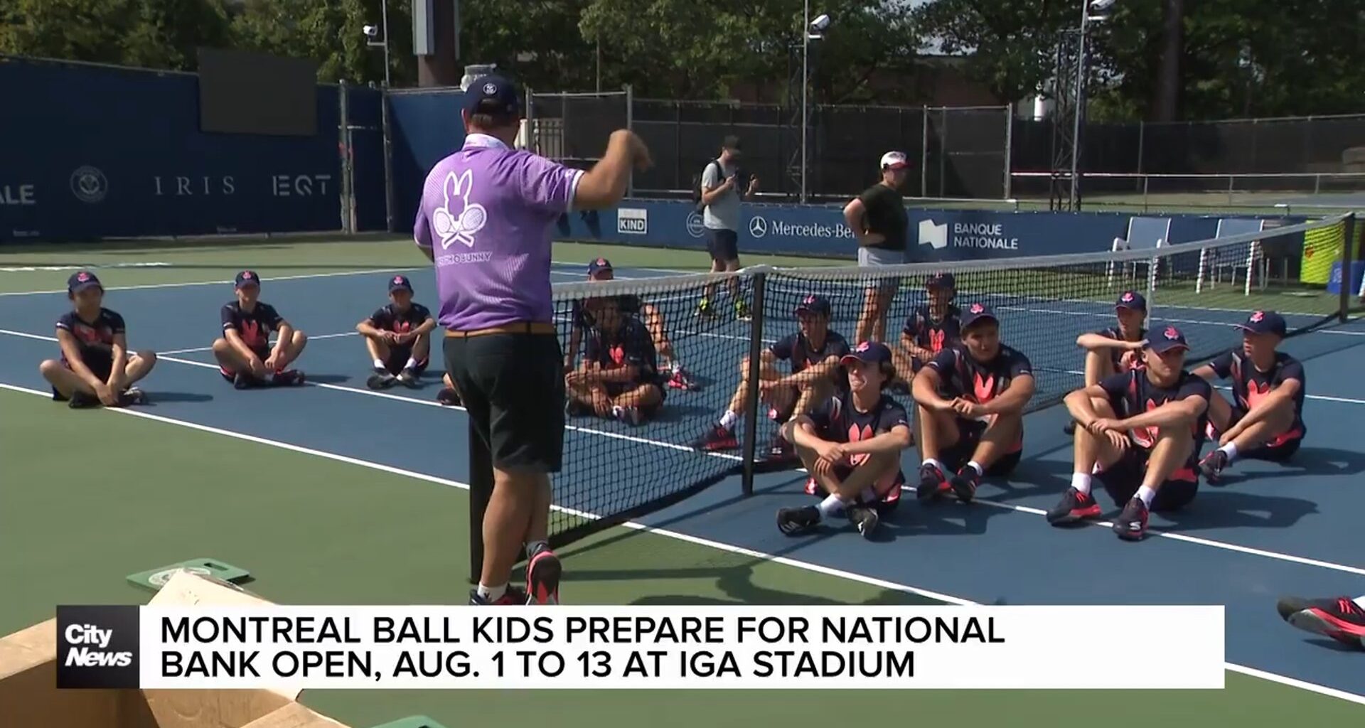 Montreal ball kids prepare for National Bank Open at IGA stadium