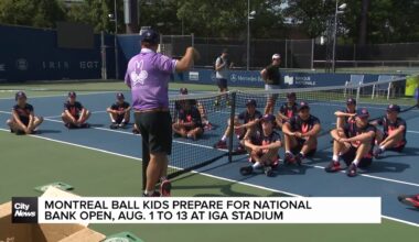 Montreal ball kids prepare for National Bank Open at IGA stadium