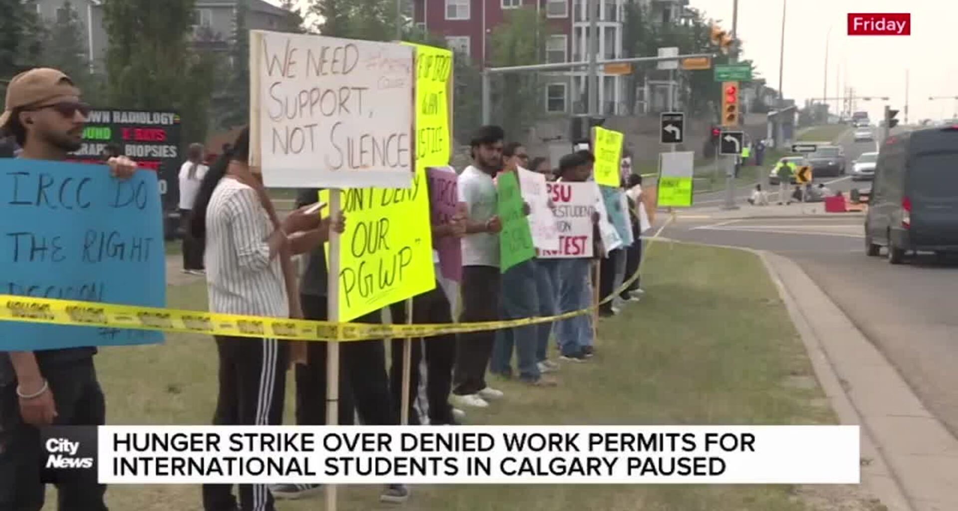 Hunger strike over denied work permits for international students in Calgary paused