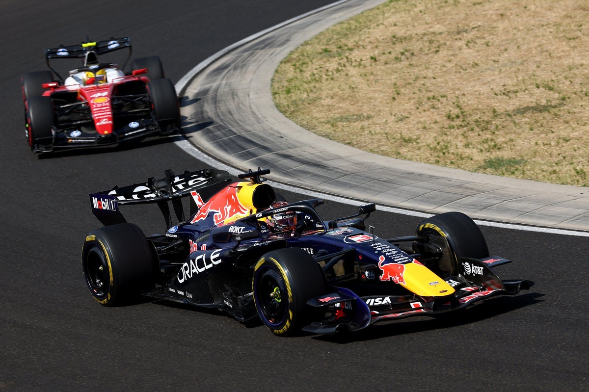 Ferrari surprised by "spicy" Red Bull strategy that yielded Max Verstappen second in Hungary