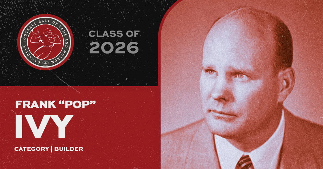 Frank 'Pop' Ivy selected for Canadian Football Hall of Fame