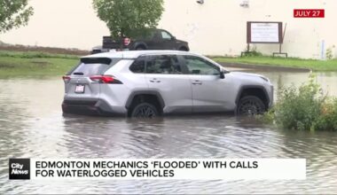 Edmonton mechanics ‘flooded’ with calls for waterlogged vehicles