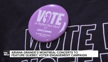 Ariana Grande Montreal shows feature voter campaign