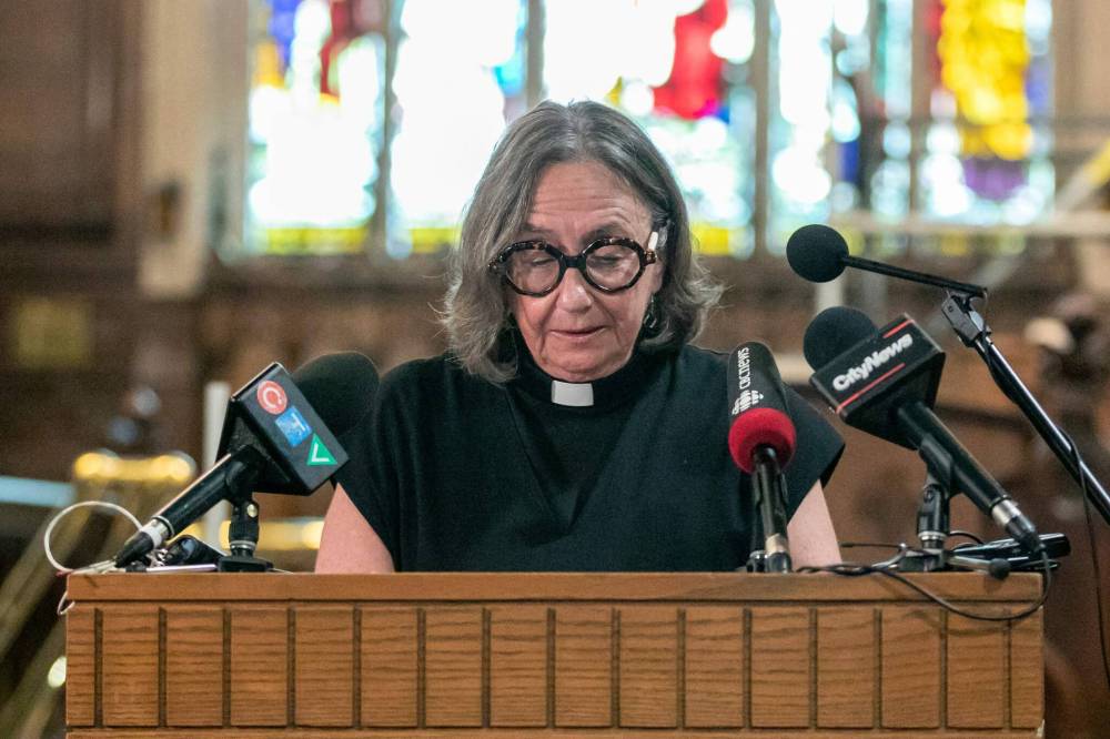 The Rev. Canon Donna Joy, Interim incumbent at Holy Trinity Anglican Church (Brook Jones / Free Press)