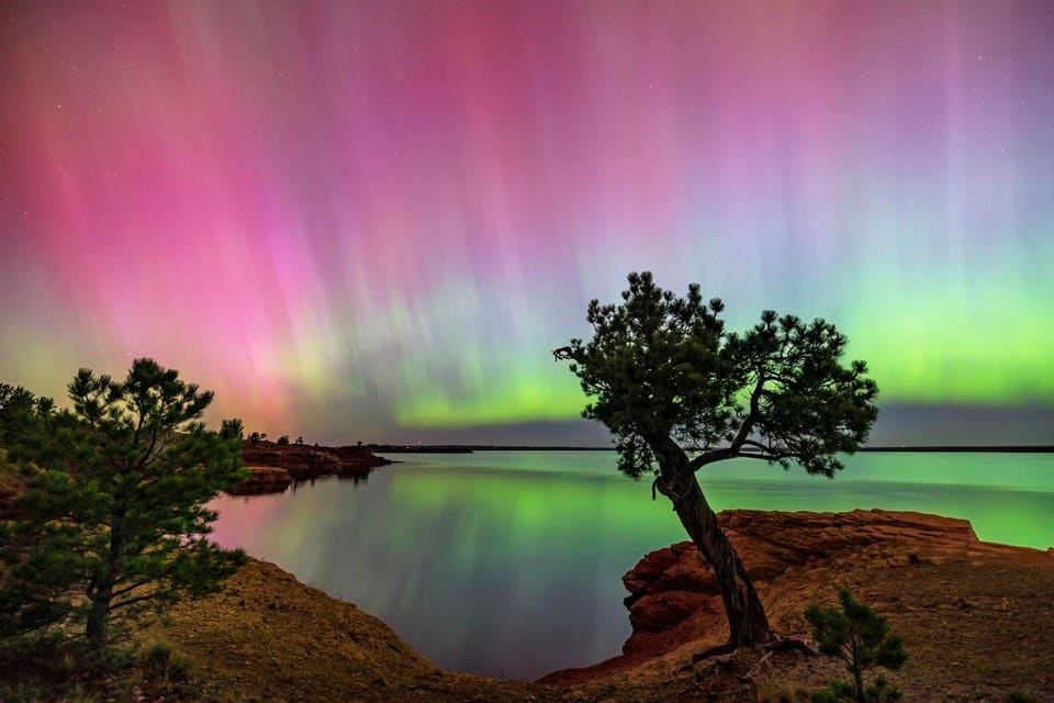 Aurora Borealis on Glendo Reservoir