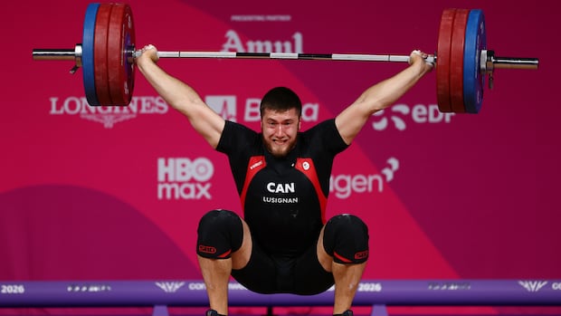 Canada's Xavier Lusignan wins weightlifting bronze at Commonwealth Games