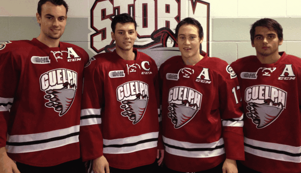 Captain Jason Dickinson. Photo Credit: Guelph Storm / CHL.ca