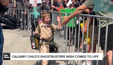 Calgary child’s ghostbusters wish comes to life 