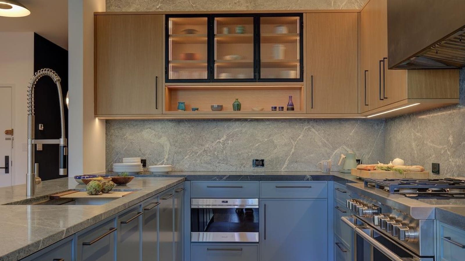 Inside A Sneaker Factory Loft’s Warm Kitchen Transformation