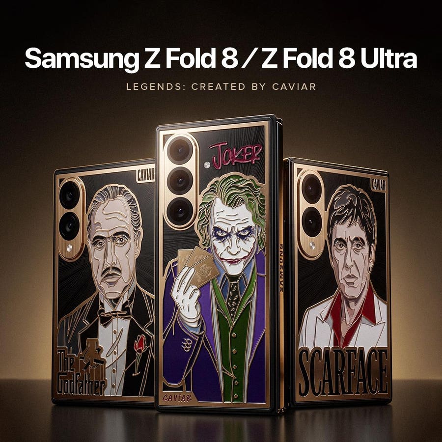 Luxury Brand Caviar Releases Movie-Themed Samsung Z Fold8 Devices