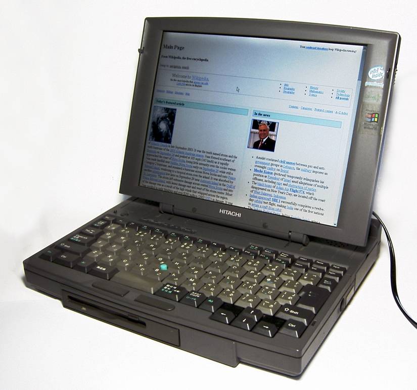 A 1996 Hitachi Flora Laptop