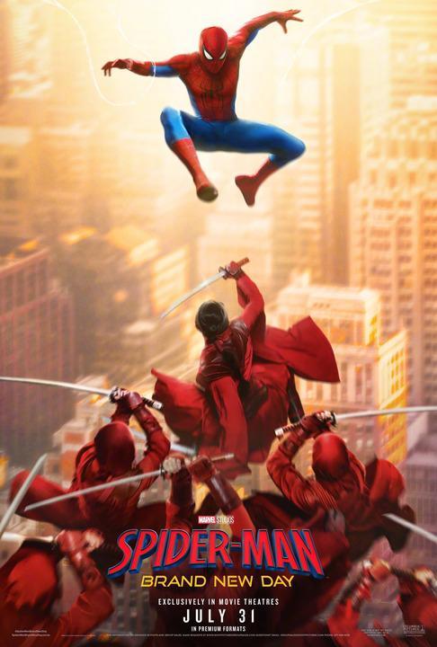 Spider-Man: Brand New Day's standard poster.