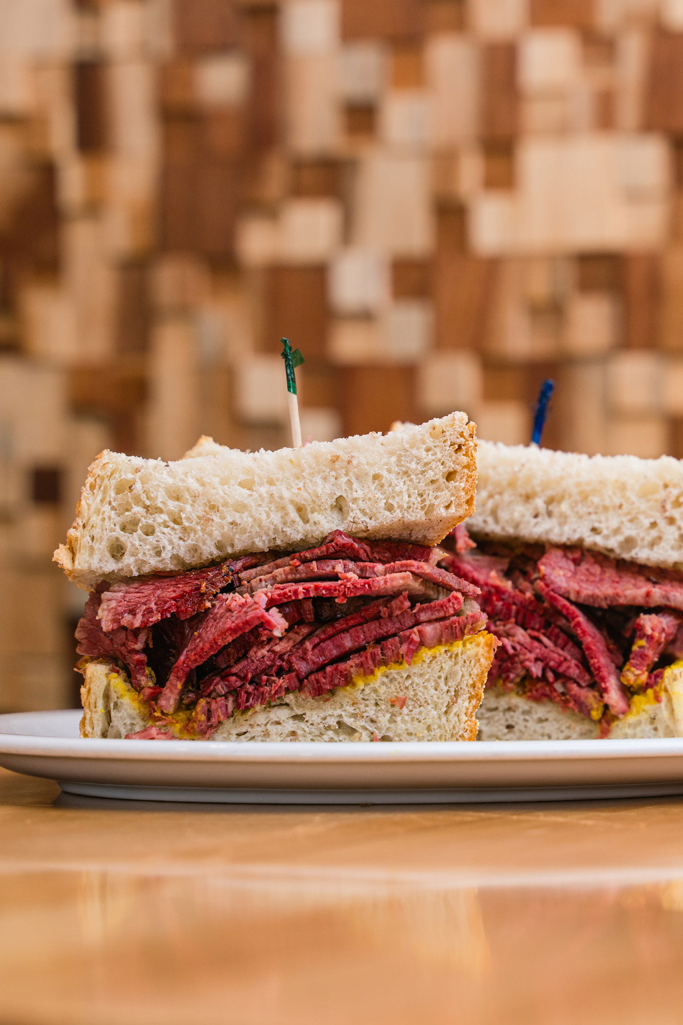 Warm Corned Beef Sandwich