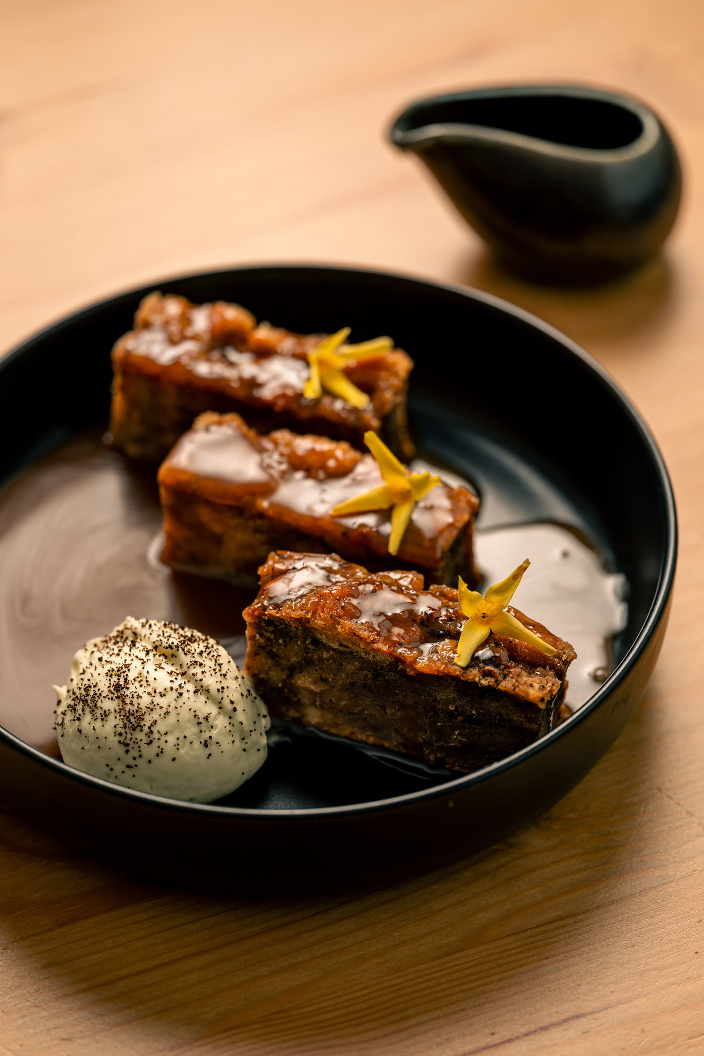 Fork Restaurant Tea and Toast Bread Pudding