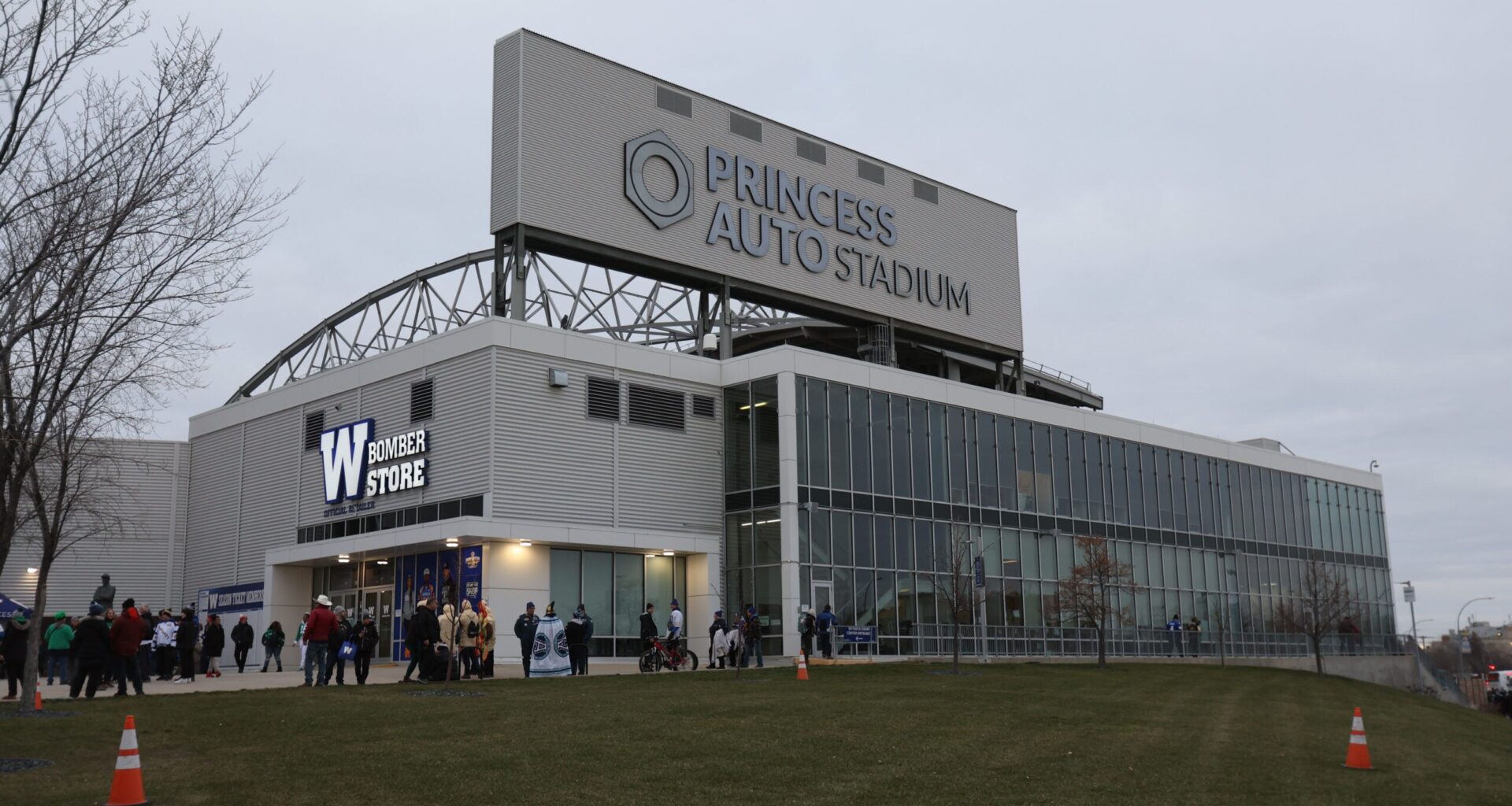 Nov 16, 2025; Winnipeg, Manitoba, Canada; General view of the stadium prior to the game between Montreal Alouettes and Saskatchewan Roughriders during the 112th Grey Cup Championship at Princess Auto Stadium.