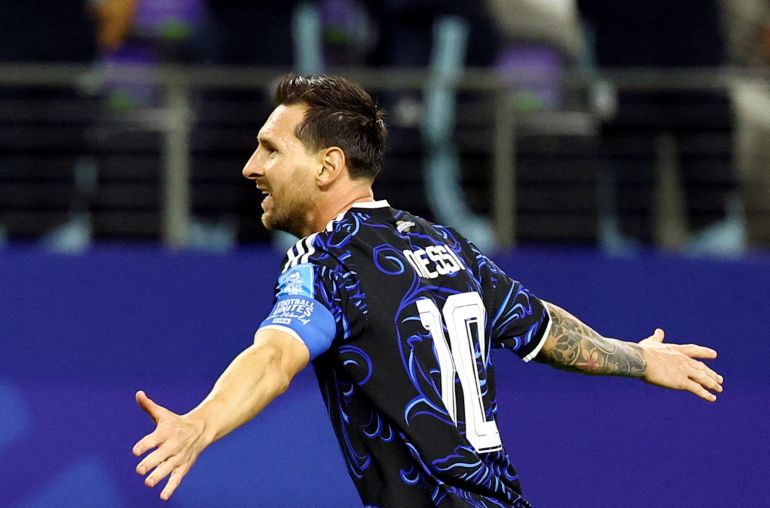 Messi celebrates