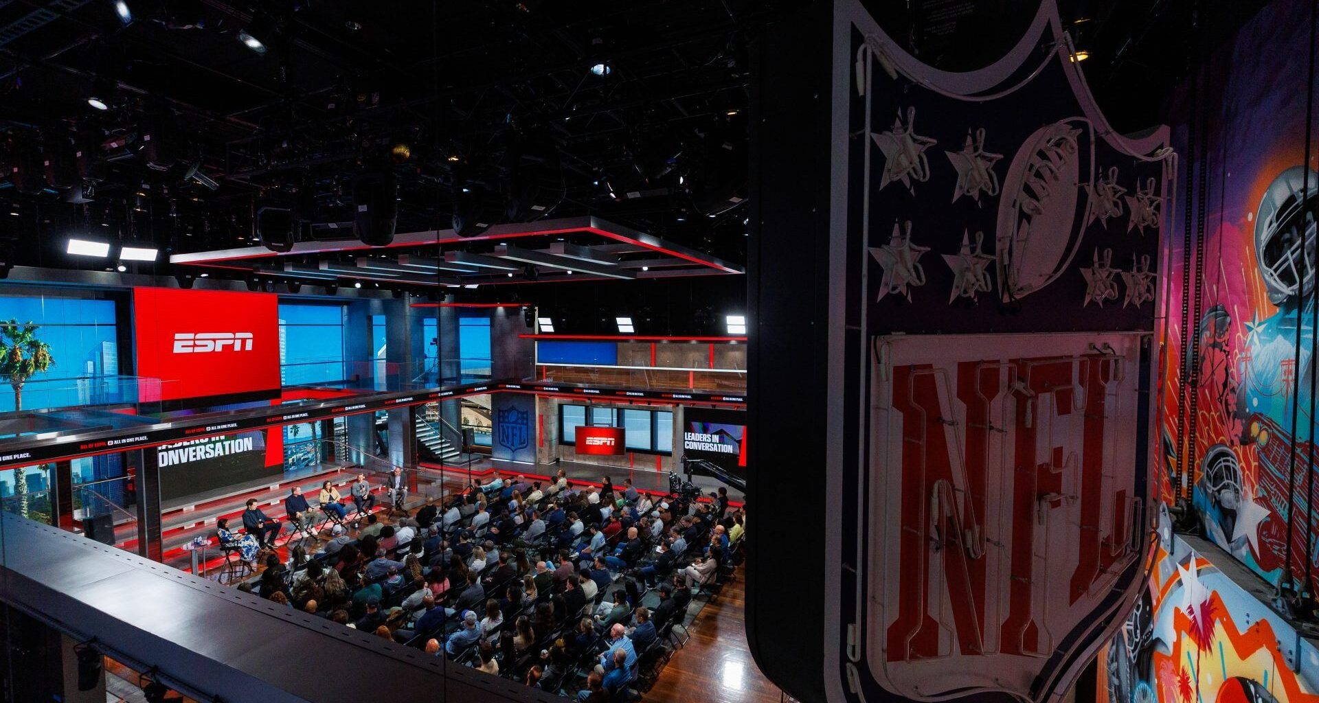 Inglewood, CA - May 5, 2026 - NFL Los Angeles Studio 1: The NFL Network Leaders in Conversation panel.