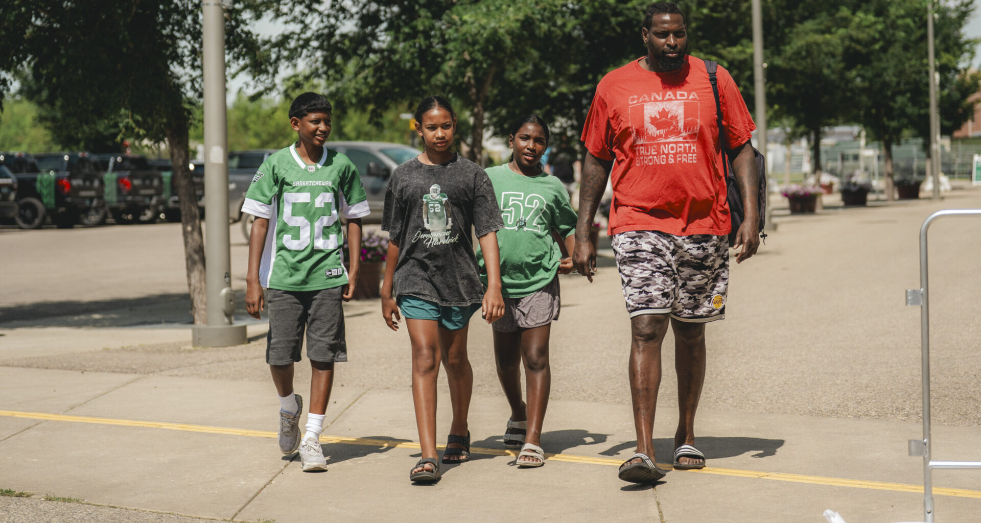“I’m just Dad to them”: Hardrick treasures post-practice time with his kids