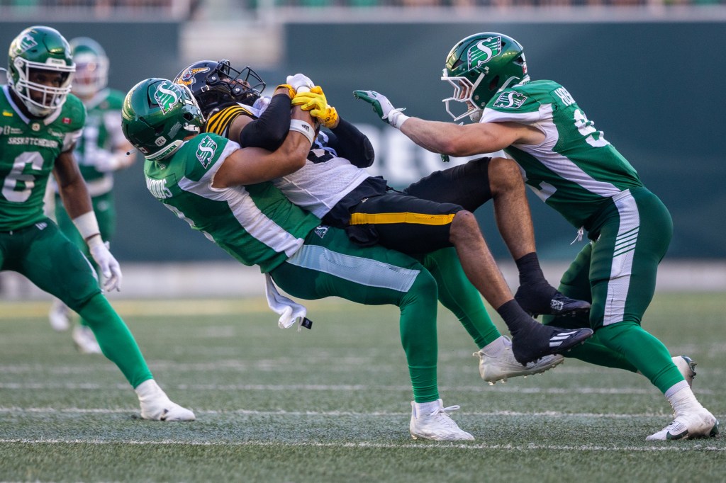 Davis: Without their veteran QB, Ticats melt under heat from Roughriders relentless defence